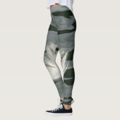 Hübsche weiße Feder Leggings (Links)