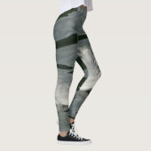 Hübsche weiße Feder Leggings (Rechts)