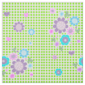 Hübsche weiße Flecken Blume und Herzen der Ditsy Stoff (Muster)