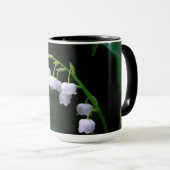 Hübsche Weiße Lilie des Valley Floral Foto Tasse (VorderseiteRechts)