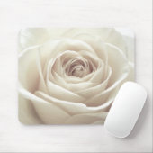 Hübsche weiße Rose Mousepad (Mit Mouse)