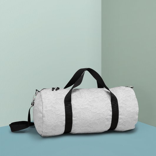Hübsche weiße Spitzen zart Duffle Bag