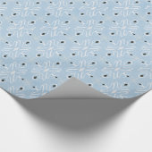 Hübsche weiße Weihnachtsklemme Geschenkpapier (Ecke)