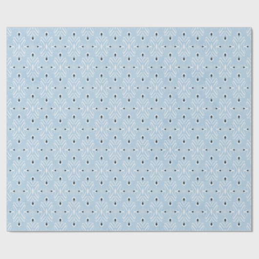 Hübsche weiße Weihnachtsklemme Geschenkpapier (Flach)