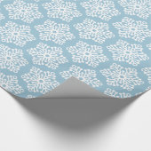 Hübsche weiße Weihnachtsschneeflocken-Geschenkpack Geschenkpapier (Ecke)