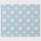 Hübsche weiße Weihnachtsschneeflocken-Geschenkpack Geschenkpapier (Flach)