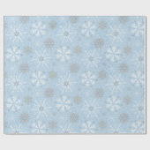 Hübsche weiße Weihnachtsschneeflocken-Geschenkpack Geschenkpapier (Flach)