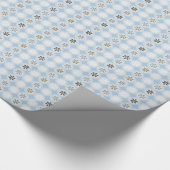 Hübsche weiße Weihnachtsschneeflocken-Geschenkpack Geschenkpapier (Ecke)