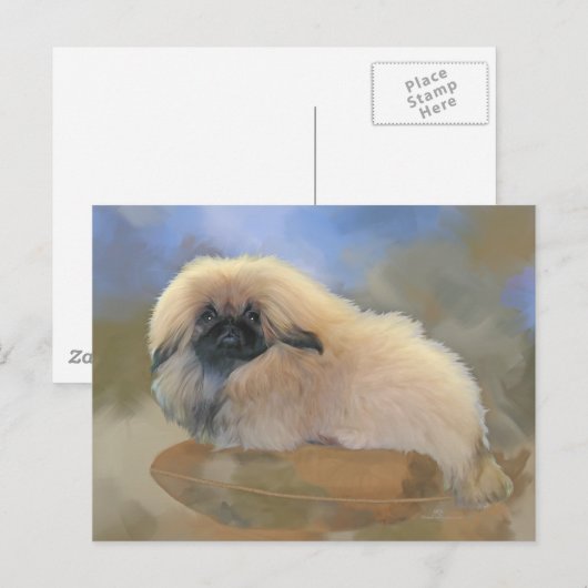 Hübsche Welpe Postkarte (Vorne/Hinten)