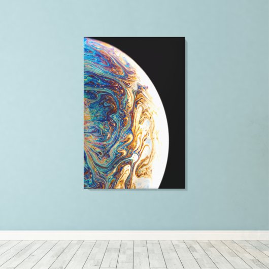 Hübsche Welt Leinwanddruck (Insitu (Holzboden))