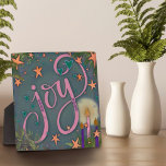 Hübsche Whimsical Joy Advent Candle Easel Fotoplatte<br><div class="desc">Hübsche Freude Easel Plaque - hübsche, skurrile und stilvolle Kunstwerke, die zum inspirier und Aufstieg geschaffen wurden. Die farbenfrohe, hübsche Blumengestaltung verleiht Ihrem Tag ein angenehmes Ambiente. Diese spaßigen Easel-Plakate machen große inspirierende Keepsakes für Familie, Freunde, Kollegen, Lehrer, etc.. Modernere, blumige und motivierend Plaques in meinem Geschäft. Perfekte tägliche Erinnerungen...</div>