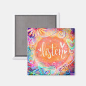 Hübsche Whimsical Trendy Inspiration Magnet (Vorderseite/Rückseite)