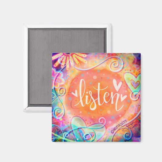 Hübsche Whimsical Trendy Inspiration Magnet (Vorderseite/Rückseite)