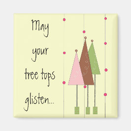 Hübsche Whimsikale Bäume Magnet