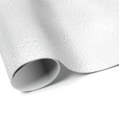 Hübsche White Pearl Iridescent Satin Wedding Geschenkpapier (Rolleneckpunkt)