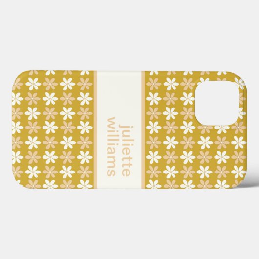 HÜBSCHE WIEDERHOLUNG KLEINER BLUME PATTERN CREAM G Case-Mate iPhone HÜLLE (Rückseite (Horizontal))