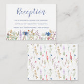 Hübsche Wildblume Begleitkarte (Vorne/Hinten)