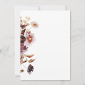 Hübsche Wildblume Bouquet Girls Blumentaufe Einladung (Rückseite)