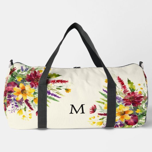 Hübsche Wildblume Elegante Blume der Blumen Duffle Bag (Vorderseite)