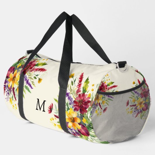 Hübsche Wildblume Elegante Blume der Blumen Duffle Bag (Rechte Ecke)