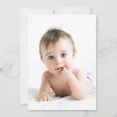 Hübsche Wildblume | Foto Back Baptisc Einladung (Rückseite)