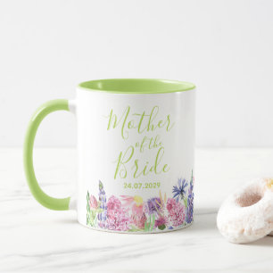Hübsche Wildblume Garden Mutter der Braut Tasse