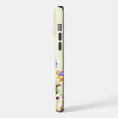 Hübsche Wildblume Garten Mit Monogramm iPhone Hülle (Linke Seite)