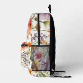 Hübsche Wildblume Kunst, Kultur Bedruckter Rucksack (Rechts)