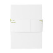 Hübsche Wildblume Wasserfarbe Romantische Hochzeit Einladungsbanderole (Rückseitenbeispiel)