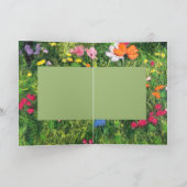 Hübsche Wildblume Wiadow Grußkarte Karte (Innenseite)