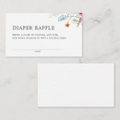 Hübsche Wildblume - Windeln an der Grenze Begleitkarte (Vorne/Hinten)