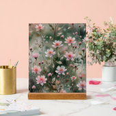 Hübsche Wildblumen Acrylschild (Hochzeit)