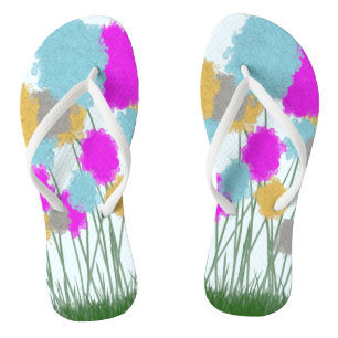 Hübsche Wildblumen Badesandalen