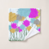 Hübsche Wildblumen Badhandtuch Set (Waschlappen)