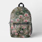 Hübsche Wildblumen Bedruckter Rucksack (Vorderseite)