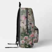 Hübsche Wildblumen Bedruckter Rucksack (Links)