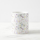 Hübsche Wildblumen Blumenmuster Kaffeetasse (Mittel)