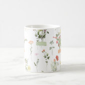 Hübsche Wildblumen Blumenmuster Kaffeetasse (Mittel)