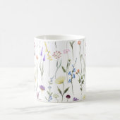 Hübsche Wildblumen Blumenmuster Kaffeetasse (Mittel)