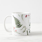 Hübsche Wildblumen Botanisches Muster Kaffeetasse (Links)