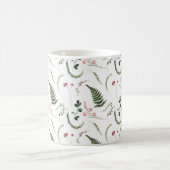 Hübsche Wildblumen Botanisches Muster Kaffeetasse (Mittel)
