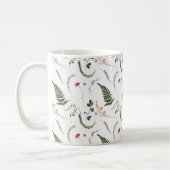 Hübsche Wildblumen Botanisches Muster Kaffeetasse (Links)