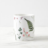 Hübsche Wildblumen Botanisches Muster Kaffeetasse (Mittel)