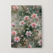 Hübsche Wildblumen Button (Vorderseite)