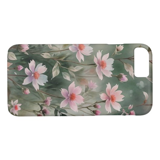 Hübsche Wildblumen Case-Mate iPhone Hülle (Rückseite (Horizontal))