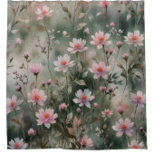 Hübsche Wildblumen Duschvorhang (Vorderseite)
