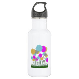 Hübsche Wildblumen Edelstahlflasche