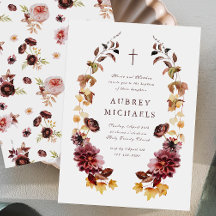 Hübsche Wildblumen Einfache Cross Girl's Taufe