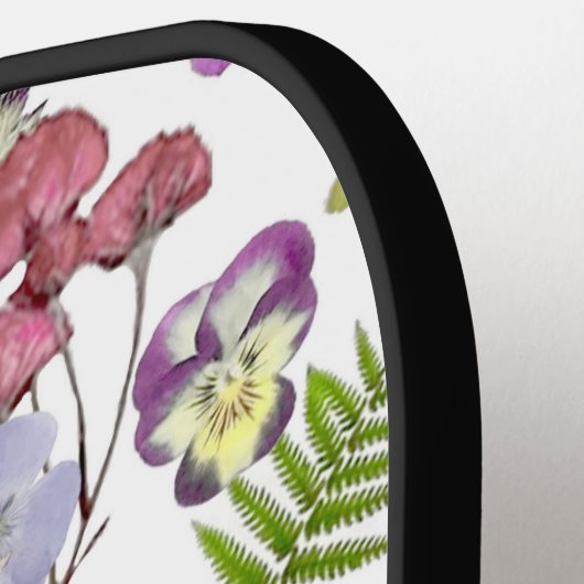 Hübsche Wildblumen Frauengeschenk für Mama Pickleball Schläger (Linke Seite)