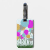 Hübsche Wildblumen Gepäckanhänger (Rückseite vertikal)